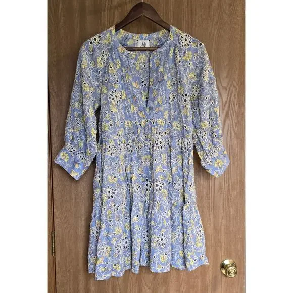 Anthropologie dRA Los Angeles Yara Eyelet Floral Dress - Picture 2 of 14